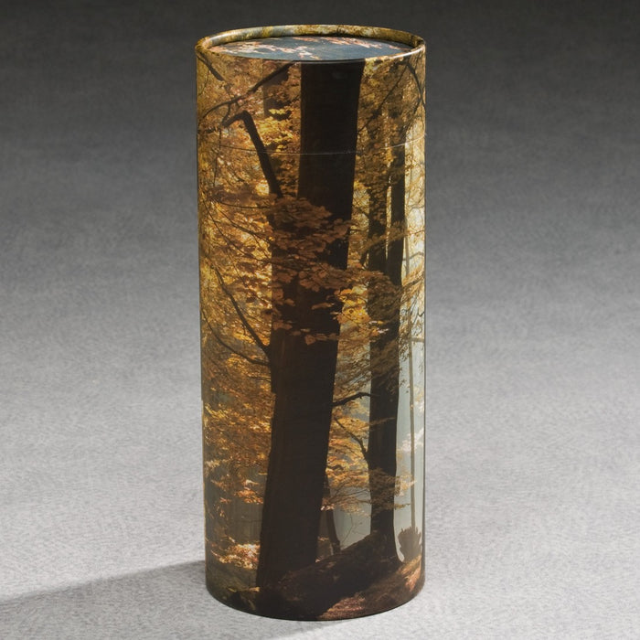 Scattering Tube Series Autumn Woods 20 cu in Cremation Urn-Cremation Urns-Infinity Urns-Afterlife Essentials