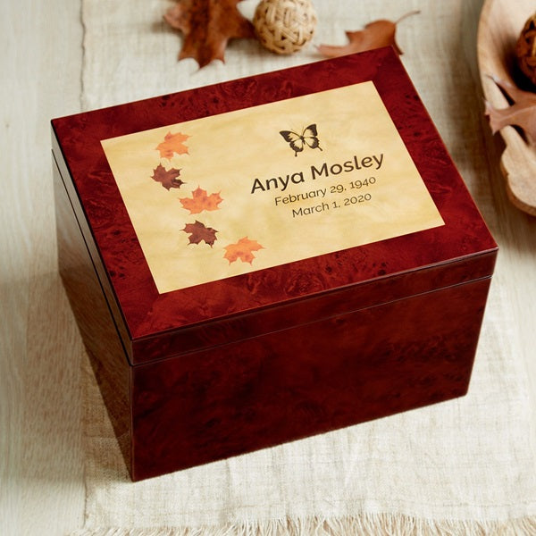 Autumn Leaves Large Memory Chest-Cremation Urns-Terrybear-Afterlife Essentials
