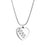 Personalized Crystal Paw Print Heart Memorial Necklace Cremation Jewelry-Jewelry-Anavia-Afterlife Essentials