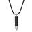 Bullet Cartridge Memorial Necklace Cremation Jewelry-Jewelry-Anavia-Black-Silver-Afterlife Essentials