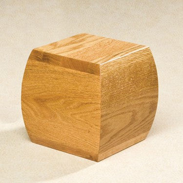 Bainbridge Oak Solid Oak Wood Medium 65 cu in Cremation Urn-Cremation Urns-Infinity Urns-Afterlife Essentials