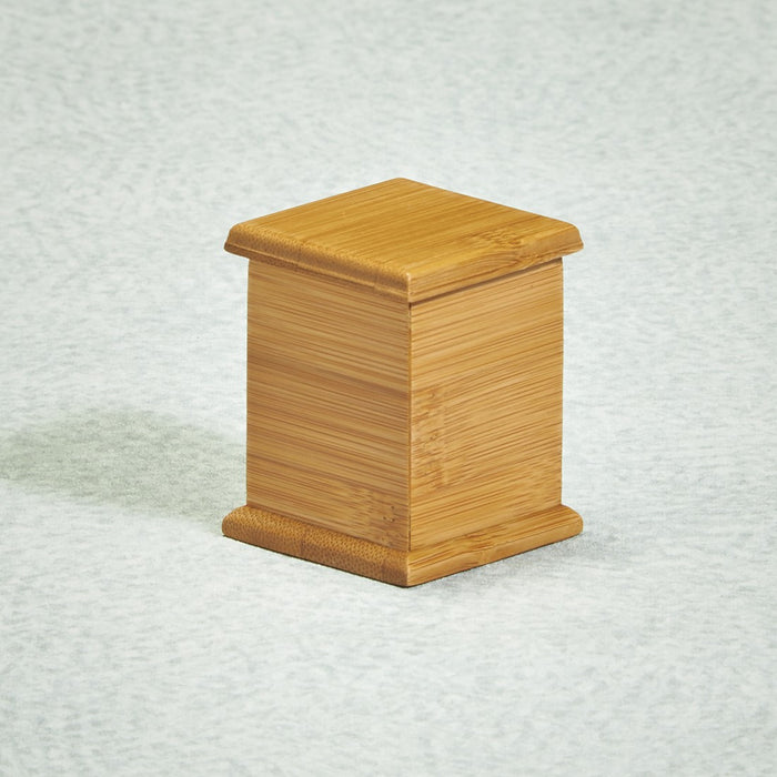 Bamboo Simplicity Mini 3 cu in Cremation Urn Keepsake-Cremation Urns-Infinity Urns-Afterlife Essentials