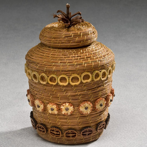 Pine Needle Basket Series Tall 220 cu in Cremation Urn-Cremation Urns-Infinity Urns-Afterlife Essentials