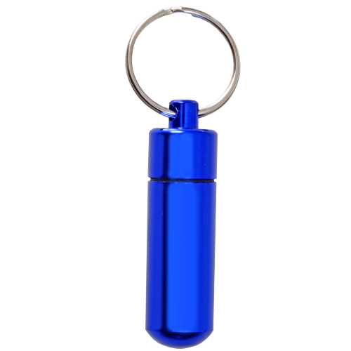 Aluminum Urn Keepsake Blue Pet Cremation Keychain-Jewelry-New Memorials-Afterlife Essentials