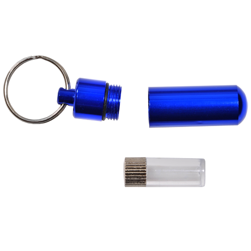 Aluminum Urn Keepsake Blue Pet Cremation Keychain-Jewelry-New Memorials-Afterlife Essentials