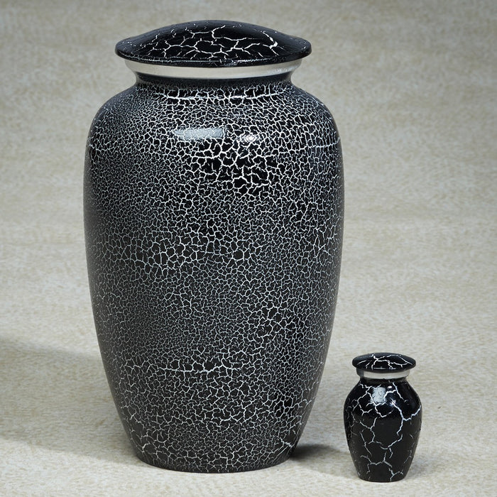 Whisper Softly Series Black Aluminum 209 cu in Cremation Urn-Cremation Urns-Infinity Urns-Afterlife Essentials