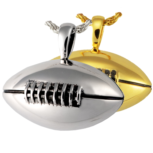 Cremation Jewelry: Football-Jewelry-New Memorials-Afterlife Essentials
