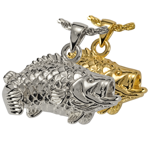 Large Mouth Bass Cremation Jewelry-Jewelry-New Memorials-Afterlife Essentials