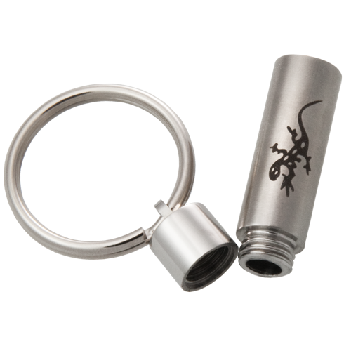 Gecko Cylinder Cremation Keychain-Jewelry-New Memorials-Afterlife Essentials