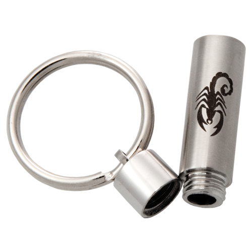Scorpion Cylinder Cremation Keychain-Jewelry-New Memorials-Afterlife Essentials