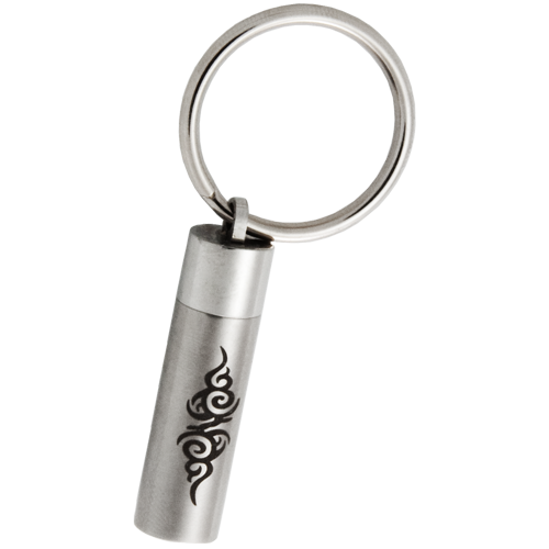 Swirl Cylinder Cremation Keychain-Jewelry-New Memorials-Afterlife Essentials