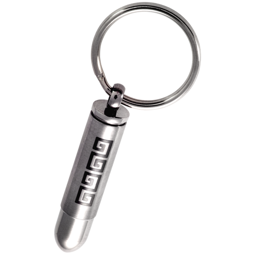 Bullet With Aztec Design Cremation Keychain-Jewelry-New Memorials-Afterlife Essentials