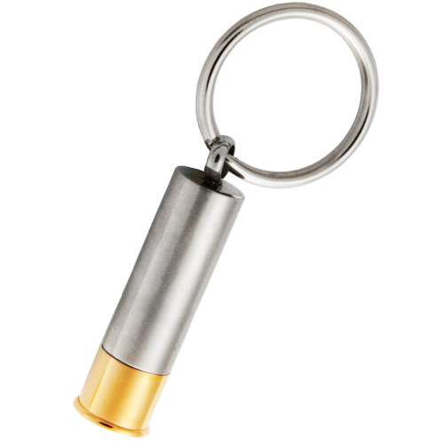 Stainless Steel Shotgun Shell Cremation Keychain-Jewelry-New Memorials-Afterlife Essentials