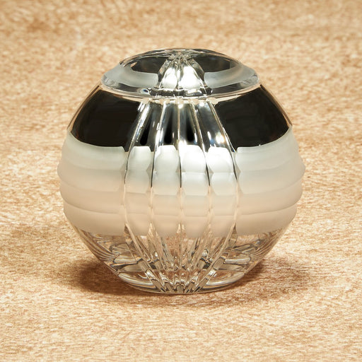 Hand-Blown Glass Crystal Motion Small 45 cu in Cremation Urn-Cremation Urns-Infinity Urns-Afterlife Essentials