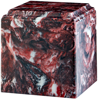 Cube Cultured Marble Adult 280 cu in Cremation Urn-Cremation Urns-Bogati-Fire Rock-Afterlife Essentials