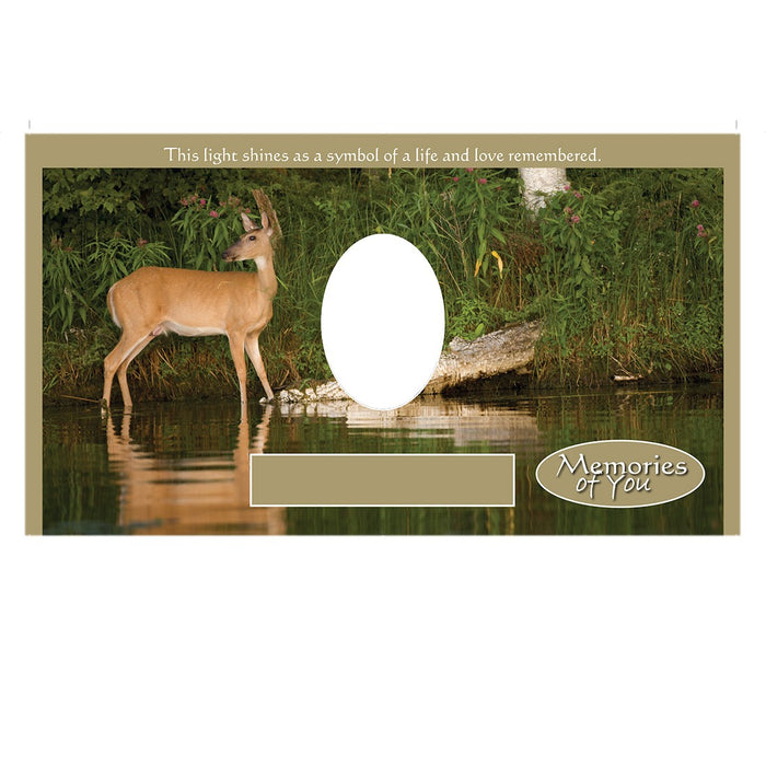 Memories Of You Candle-Cremation Urns-Infinity Urns-Deer by Creek-Afterlife Essentials