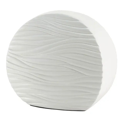 Windham Soft Waves Glossy White Cremation Urn-Cremation Urns-Terrybear-Afterlife Essentials