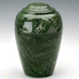 Eldridge Evergreen Simulated Marble Small 36 cu in Cremation Urn-Cremation Urns-Infinity Urns-Afterlife Essentials