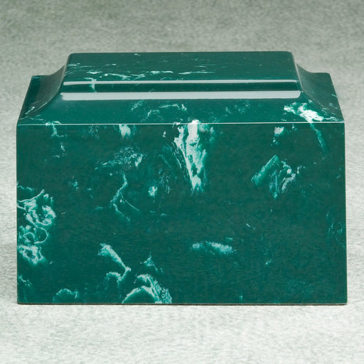 Majesty Evergreen Simulated Marble Adult 210 cu in Cremation Urn-Cremation Urns-Infinity Urns-Afterlife Essentials