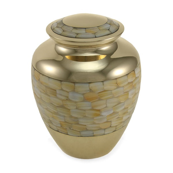 Elite Mother of Pearl Large/Adult Cremation Urn-Cremation Urns-Terrybear-Afterlife Essentials