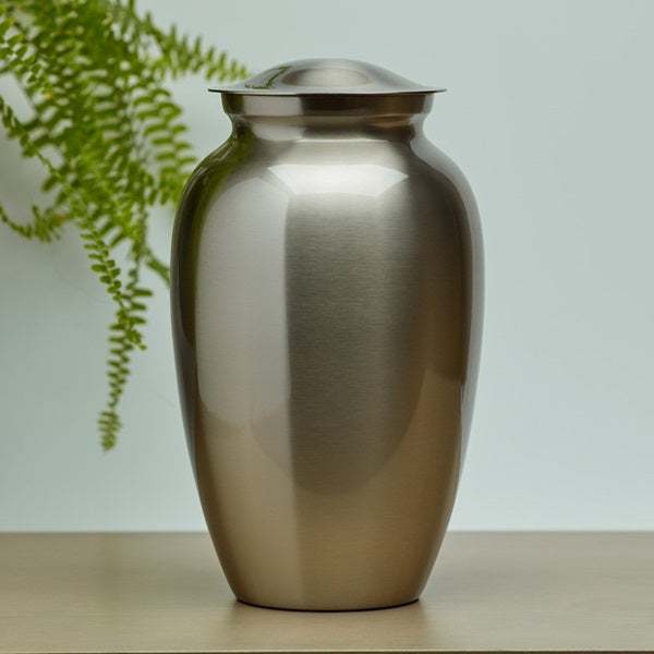 Pewter Gloss, Full Size Urn-Cremation Urns-Terrybear-Afterlife Essentials