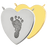 Heart Footprint Pendant Cremation Jewelry-Jewelry-New Memorials-Afterlife Essentials