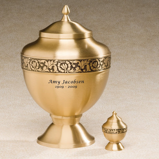 Golden Chalice Brass 210 cu in Cremation Urn-Cremation Urns-Infinity Urns-Afterlife Essentials