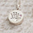 Handprint Pendant with Pink Stone Cremation Jewelry-Jewelry-Infinity Urns-Afterlife Essentials