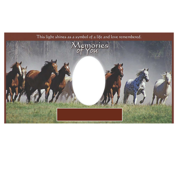 Memories Of You Candle-Cremation Urns-Infinity Urns-Horses-Afterlife Essentials
