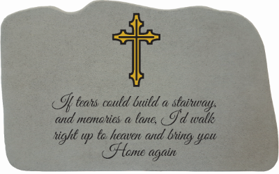 Memorial Gift If tears…w/cross image-Memorial Gift-Kay Berry-Afterlife Essentials