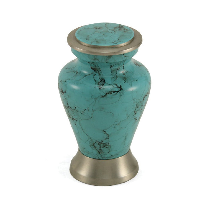 Glenwood Blue Marble 6 Keepsake Set with velvet bag Cremation Urn-Cremation Urns-Terrybear-Afterlife Essentials