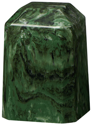 Cultured Marble Keepsake Square – Green Ascota-Cremation Urns-Bogati-Afterlife Essentials