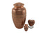 Classic Engraved Copper Oak 6 Keepsake Set with velvet box Cremation Urn-Cremation Urns-Terrybear-Afterlife Essentials