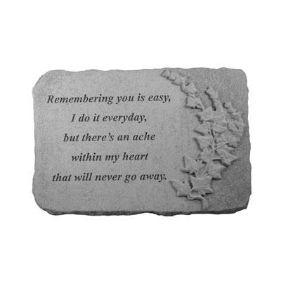 Remembering you is… w/ivy Memorial Gift-Memorial Stone-Kay Berry-Afterlife Essentials