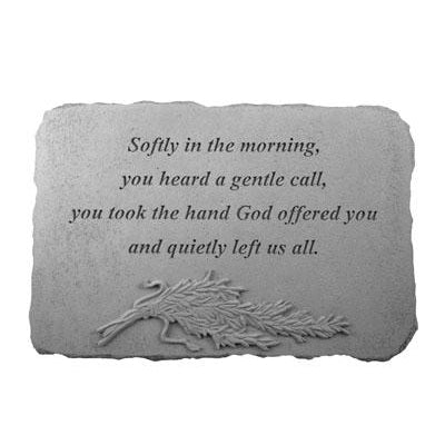 Softly in the morning… w/rosemary Memorial Gift-Memorial Stone-Kay Berry-Afterlife Essentials