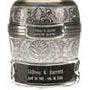 43 Bright Silver Medallion (Curved)-Jewelry-Urns of Distinction-Afterlife Essentials