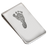 Sterling Silver Money Clip Footprint Fingerprint Memorial Jewelry-Jewelry-New Memorials-Afterlife Essentials