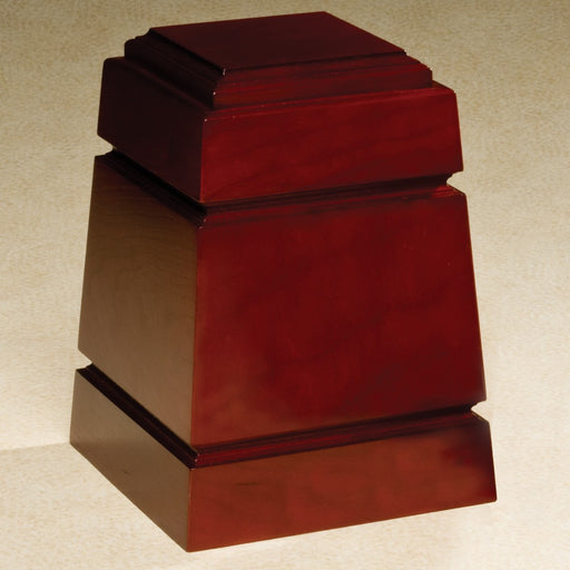 Monticello Walnut Wood Adult 200 cu in Cremation Urn-Cremation Urns-Infinity Urns-Afterlife Essentials