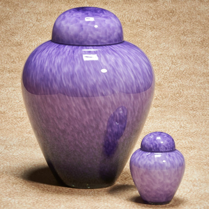 Hand-Blown Glass Moonlit Purple 305 cu in Cremation Urn-Cremation Urns-Infinity Urns-Afterlife Essentials