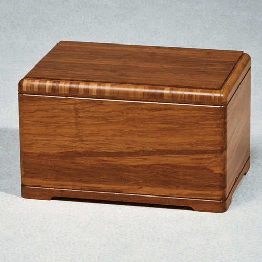 Natural Bamboo Wood Adult 200 cu in Cremation Urn-Cremation Urns-Infinity Urns-Afterlife Essentials