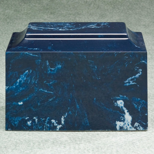 Majesty Navy Simulated Marble Adult 210 cu in Cremation Urn-Cremation Urns-Infinity Urns-Afterlife Essentials