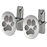 Sterling Silver Cuff Links - Pawprints Pet Print Jewelry-Jewelry-New Memorials-Afterlife Essentials