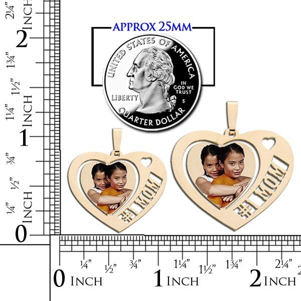 Heart w/ # 1 MOM Cut Out Jewelry-Jewelry-Photograve-Afterlife Essentials