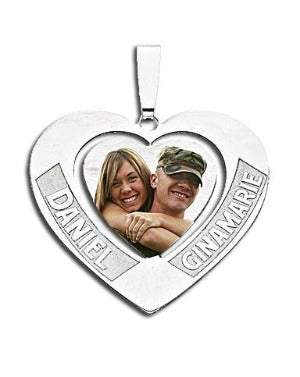Heart Pendant w/ 2 Names Jewelry-Jewelry-Photograve-Afterlife Essentials