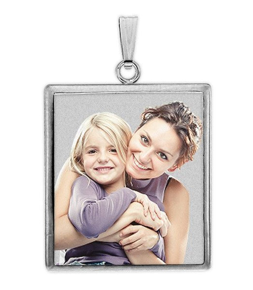 Square w/ Bezel Frame Photo Pendant Jewelry-Jewelry-Photograve-Afterlife Essentials