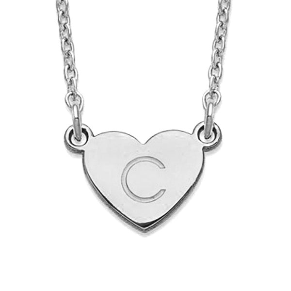 Initial Heart Necklace with Chain Included Jewelry-Jewelry-Photograve-Afterlife Essentials