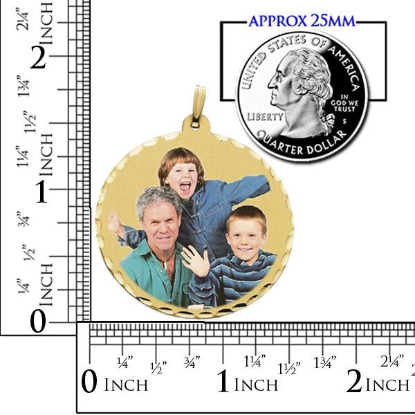 38 mm Large Round Photo Pendant Jewelry-Jewelry-Photograve-Afterlife Essentials