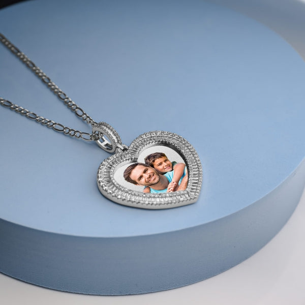 Premium Heart Encrusted Gemstone Necklace Jewelry-Jewelry-Photograve-Afterlife Essentials