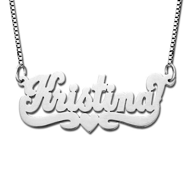 "Script" Style Horizontal Name Plate Jewelry-Jewelry-Photograve-Afterlife Essentials
