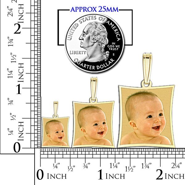 Curved Rectangle Photo Pendant Jewelry-Jewelry-Photograve-Afterlife Essentials